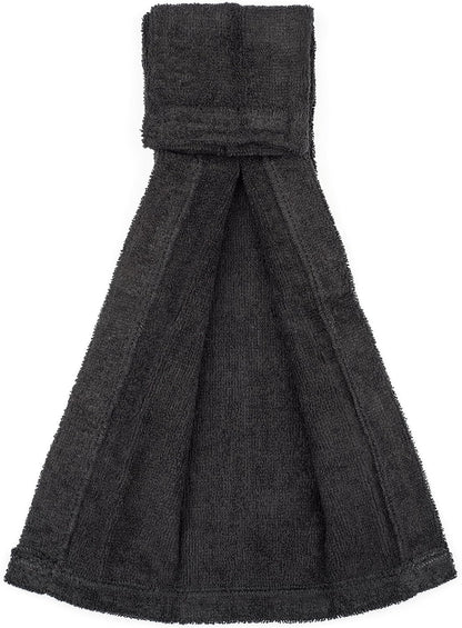 Football Towel, Pure Cotton Quarterback Football Field Towel with Hook & Loop Closure, Sports Towels for Sweat & Maintaining Grip, Versatile for Gym, Yoga, Youthful, Black