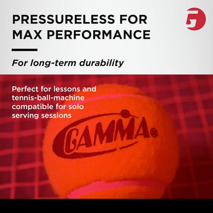 Sports Pressureless Tennis Balls Box - Ideal for Practice, Teaching, and Training with High-Visbility Felt - Indoor and Outdoor Court Play - 48 and 75 Pack Sizes